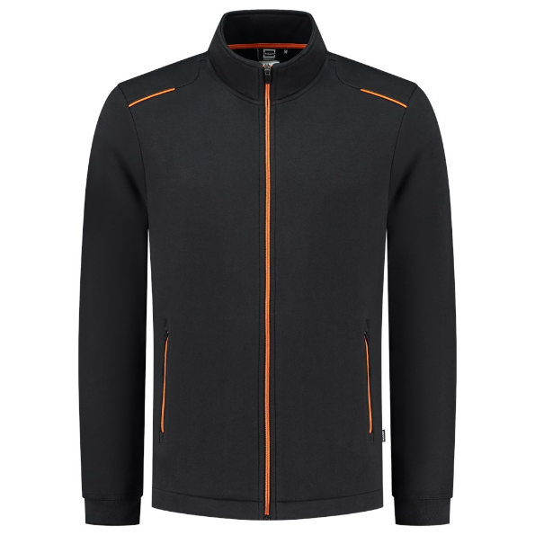 Afbeeldingen van TRICORP WORKWEAR Sweatvest Accent 302702 zwart/oranje 3XL