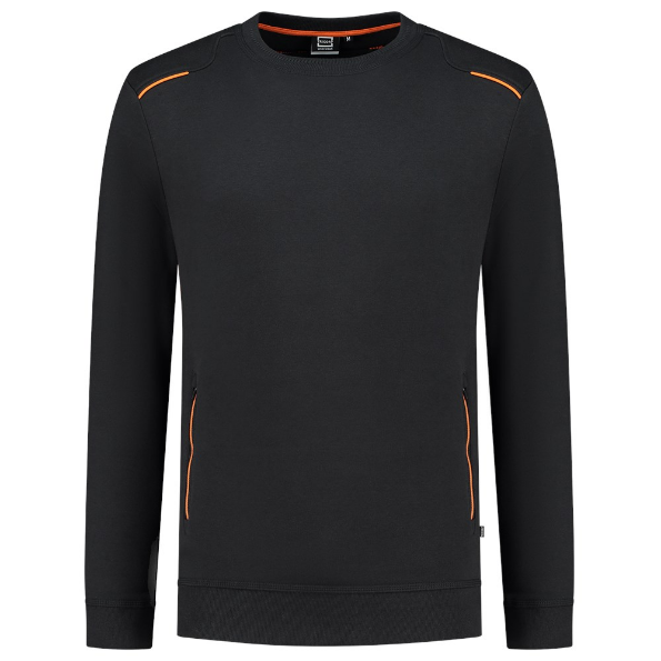Afbeeldingen van TRICORP WORKWEAR Sweater Accent 302703 zwart/oranje XS