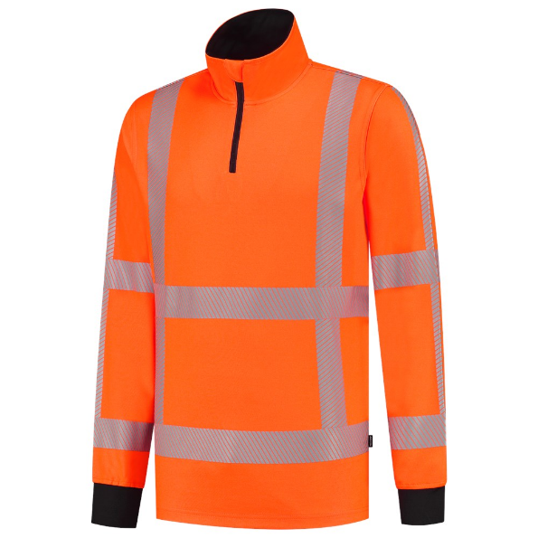 Afbeeldingen van TRICORP SAFETY Zip Sweater RWS Revisible 303701 fl.oranje 4XL