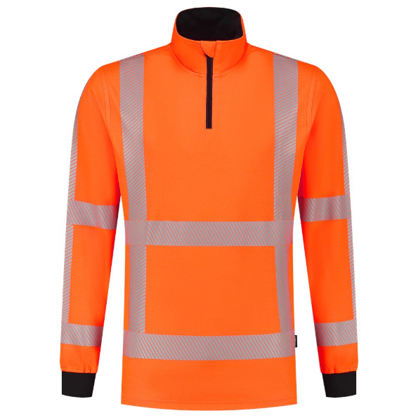 Afbeeldingen van TRICORP SAFETY Zip Sweater RWS Revisible 303701 fl.oranje 4XL