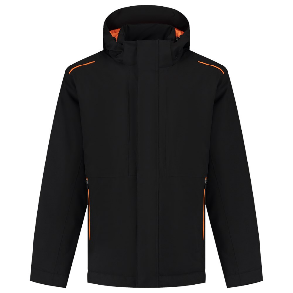 Afbeeldingen van TRICORP WORKWEAR Winter Tech Shell Accent 402703  zwart/oranje 3XL