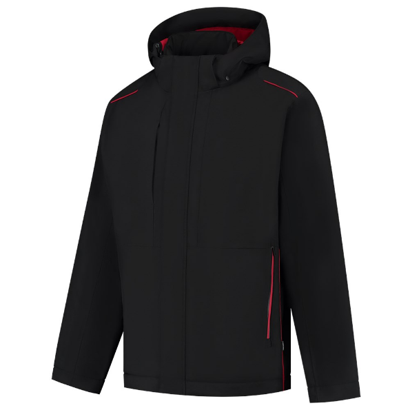 Afbeeldingen van TRICORP WORKWEAR Winter Tech Shell Accent 402703 zwart/rood 3XL