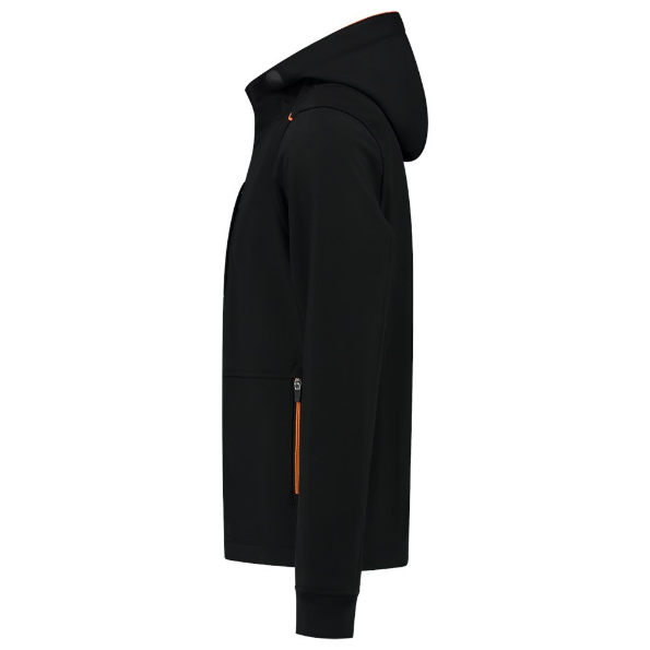 Afbeeldingen van TRICORP WORKWEAR Softshell Capuchon Accent 402705 zwart/oranje 3XL