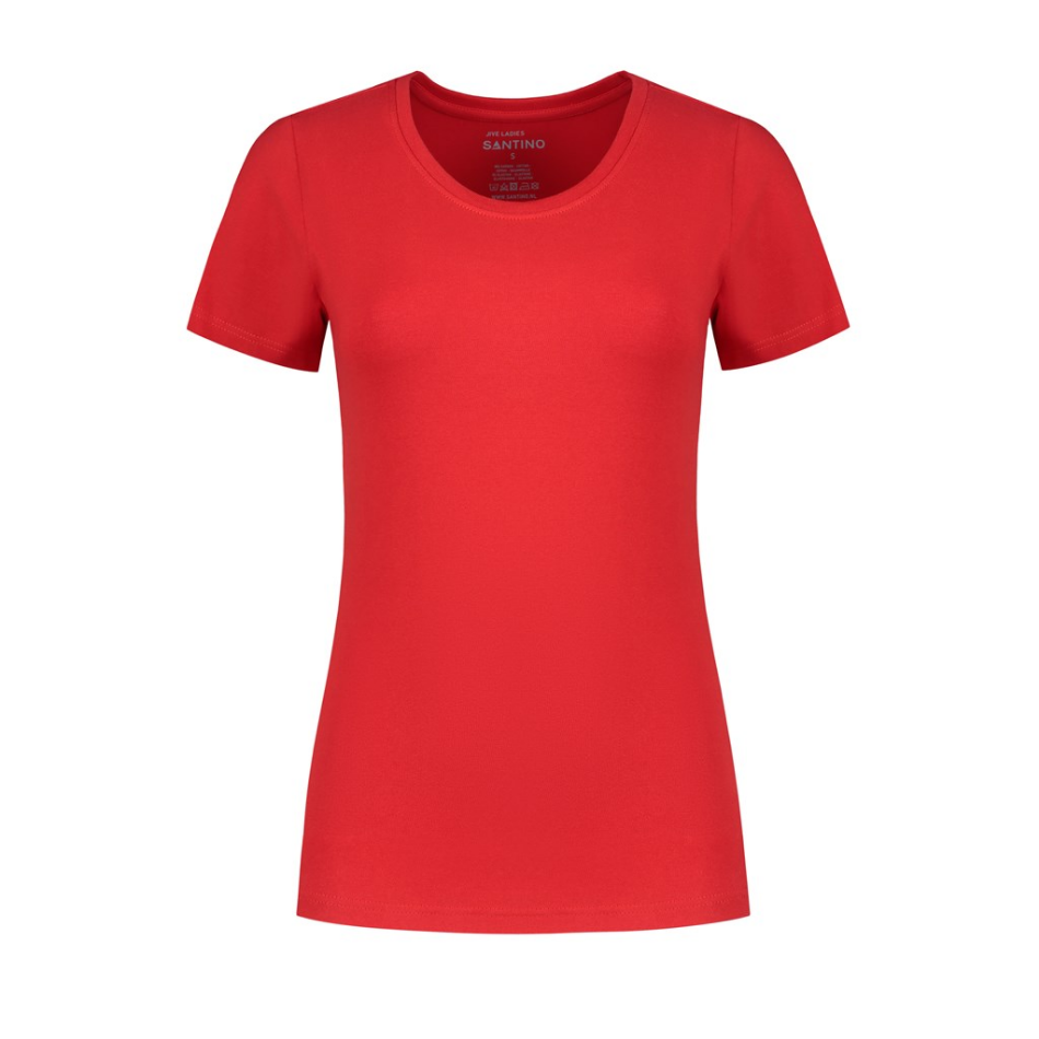 Afbeeldingen van Santino dames t-shirt Jive rood
