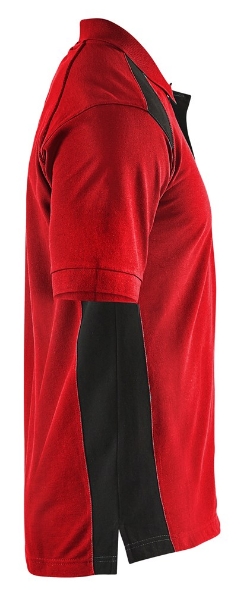 Afbeeldingen van Blåkläder Poloshirt piqué 3324  rood/zwart