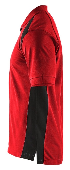 Afbeeldingen van Blåkläder Poloshirt piqué 3324  rood/zwart