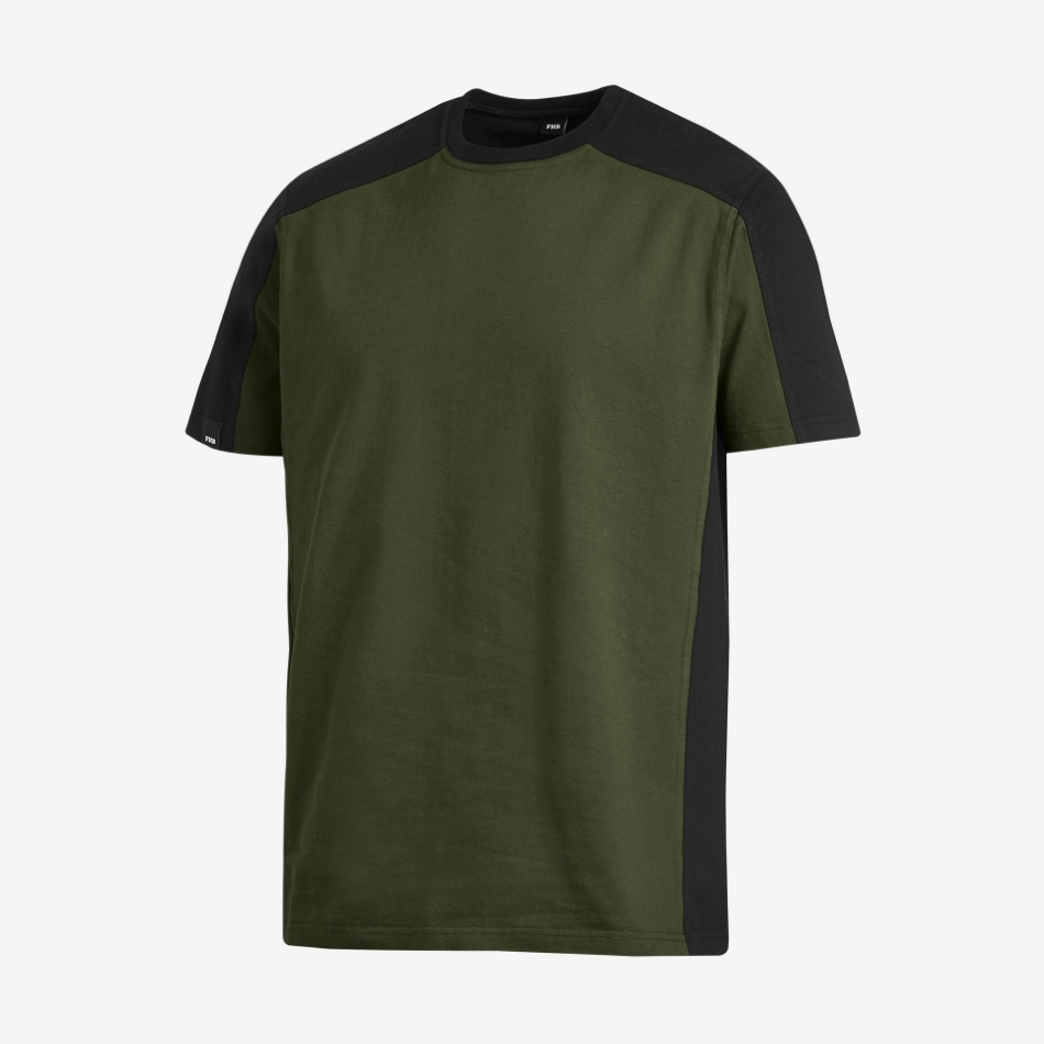 Afbeeldingen van FHB t-shirt Marc olijf-zwart
