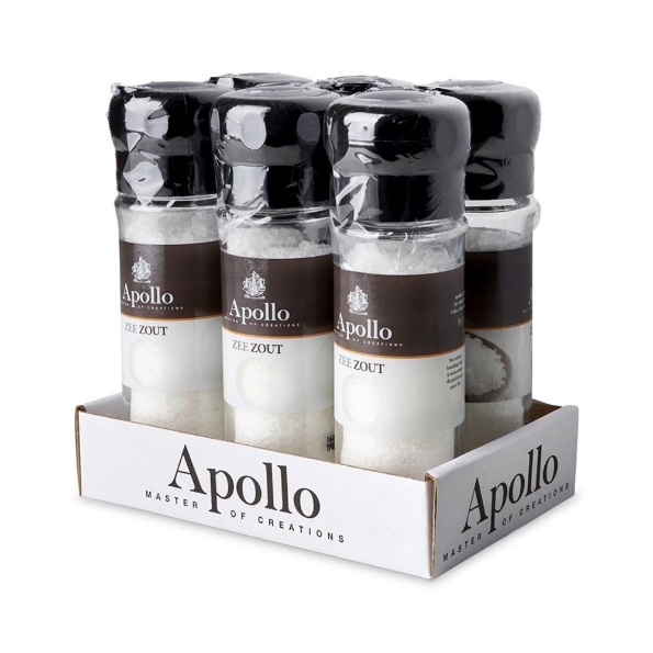 Afbeeldingen van Apollo Zeezout in molen 115 gram