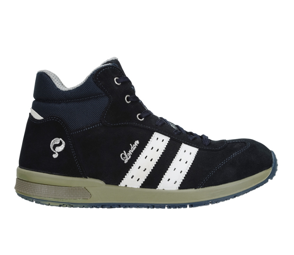 Afbeeldingen van Quick Veiligheidsschoen hoog Blauw leer Londen S3L-FO-SR