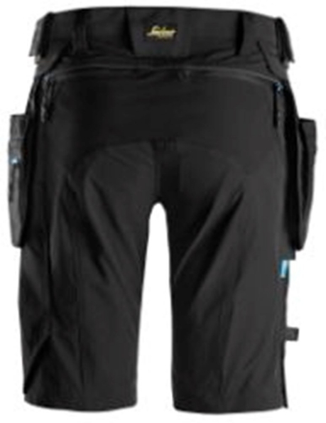 Afbeeldingen van Snickers Workwear LiteWork, Kortebroek+ met afneembare holsterzakken 6108 Zwart 50