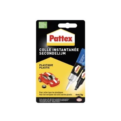 Afbeeldingen van Pattex Secondelijm plastics 3 gram